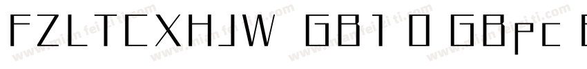 FZLTCXHJW  GB1 0 GBpc EUC H字体转换